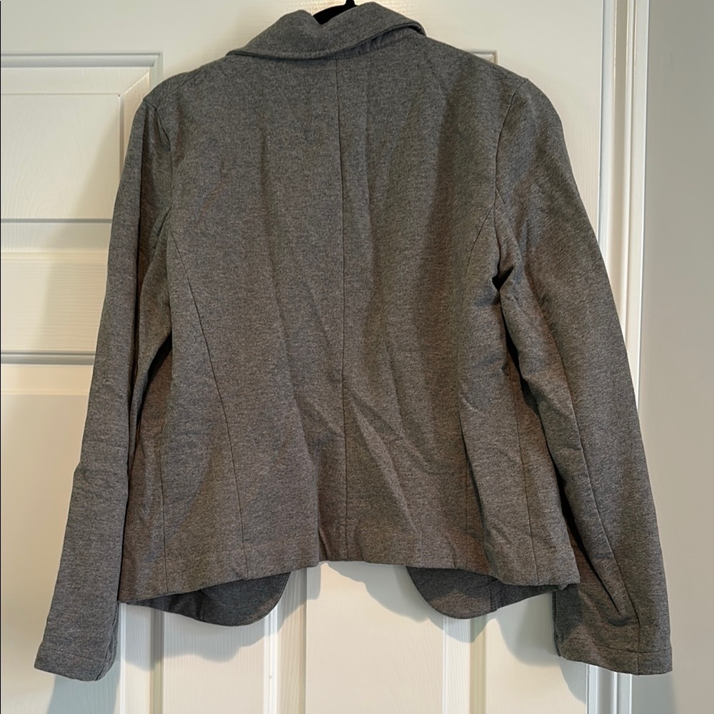 New York & Company Gray Blazer Fitted Knit - Picture 5 of 5